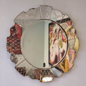 Miroir rond vénitien